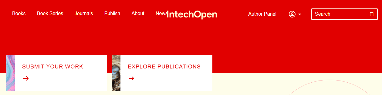 IntechOpen interface