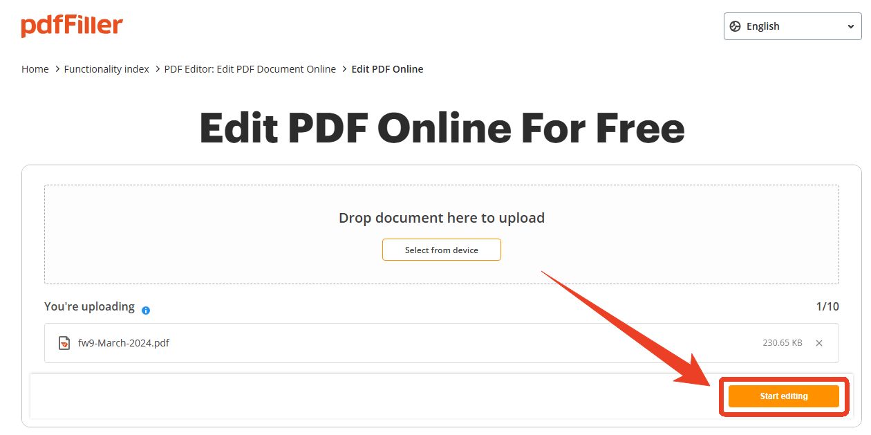 PDF form file editor
