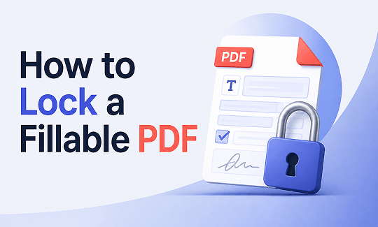 How to Lock a Fillable PDF: 3 Simple Methods for 2026
