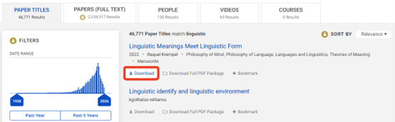 search paper download free