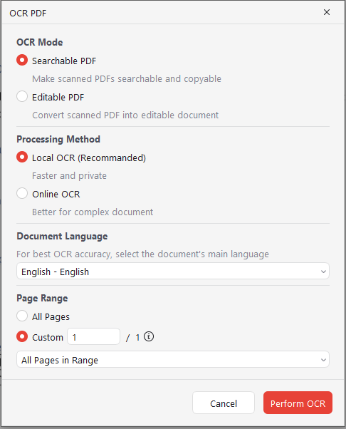 how to OCR PDFs with JOPDF