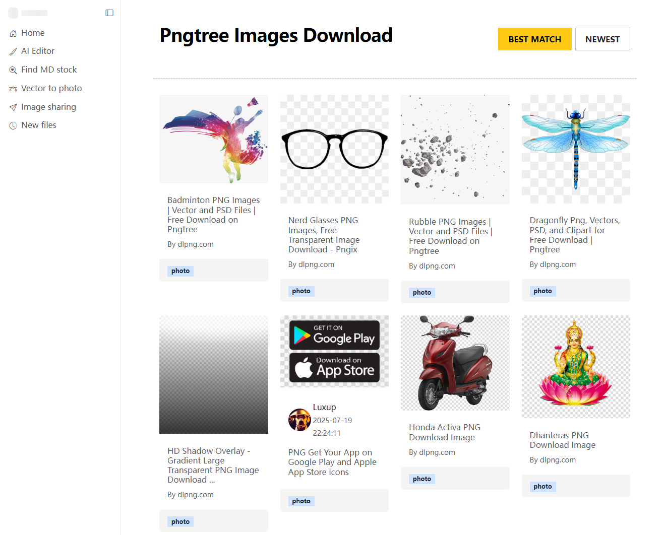 Nohat Pngtree free image downloader