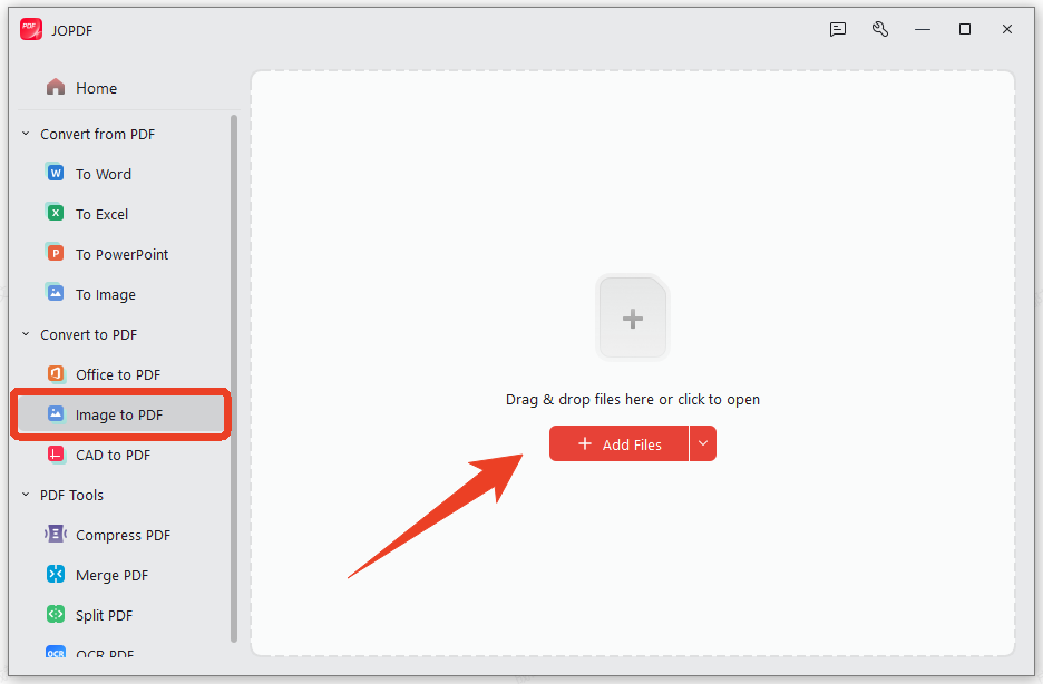 Image to PDF converter JOPDF