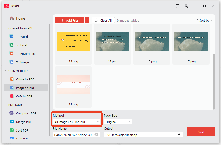 All Images as One PDF