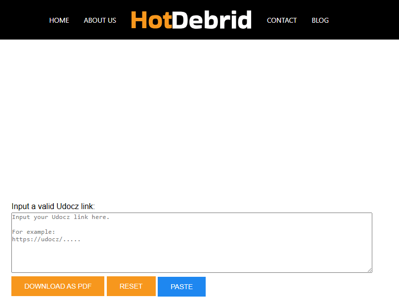 HotDebrid uDocz Downloader