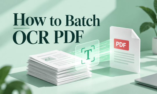 Smart OCR Tool with Batch PDF Processing – Easy Steps