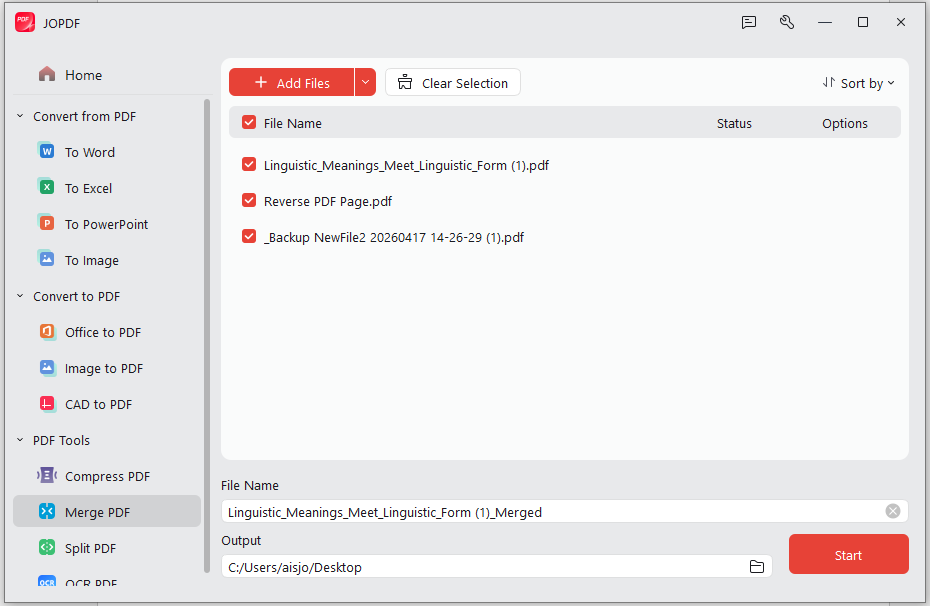 PDF Document merger