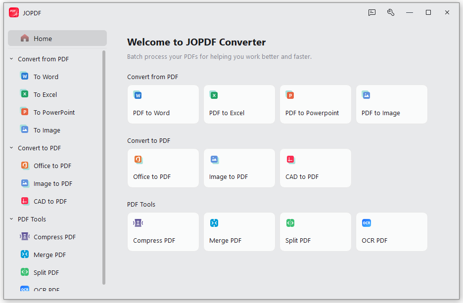 JOPDF Batch Processing