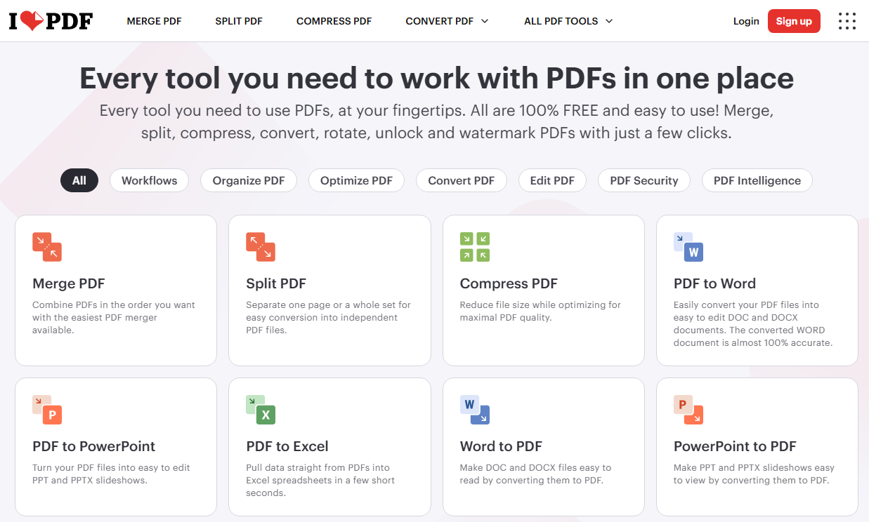 iLovePDF All-in-One Online PDF Editor